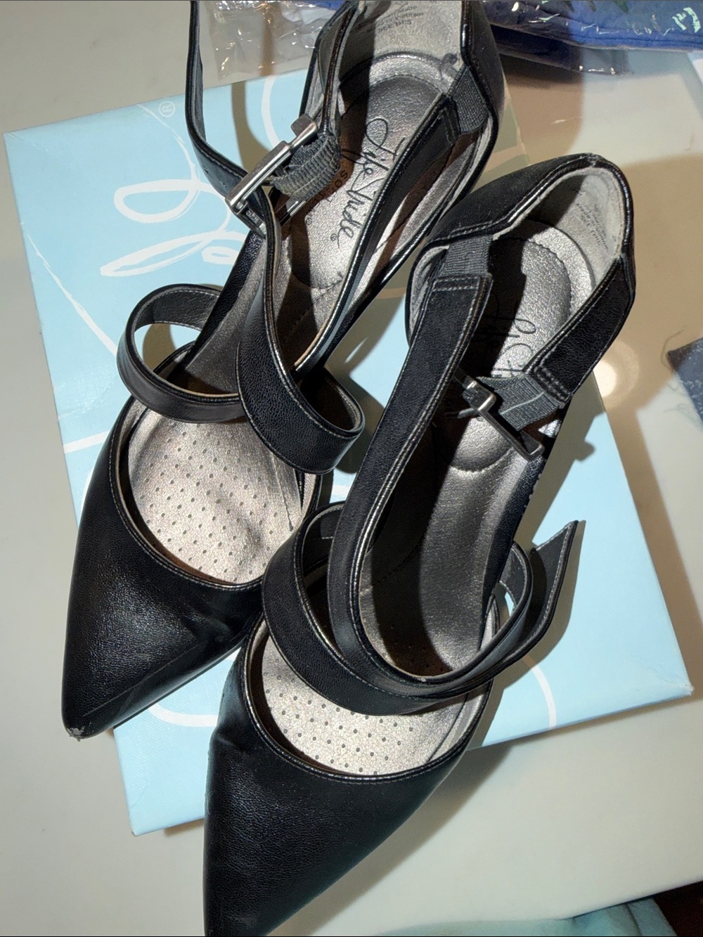 Life Stride Black Heels